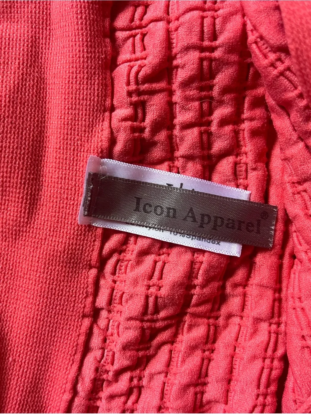 Women's Textured Skirt - Coral Pink